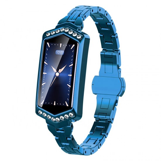 Умные часы фитнес браслет Finow B78 с цветным дисплеем и тонометром (Синий)