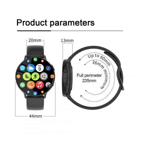 Розумний годинник Lemfo Q16 з вимірюванням температури (Чорний)