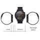 Розумний годинник Lemfo F81 Leather з тонометром і пульсоксиметром (Чорний)