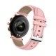 Умные смарт часы Lemfo CF18 Pro Leather с измерением давления и пульса (Розовый)