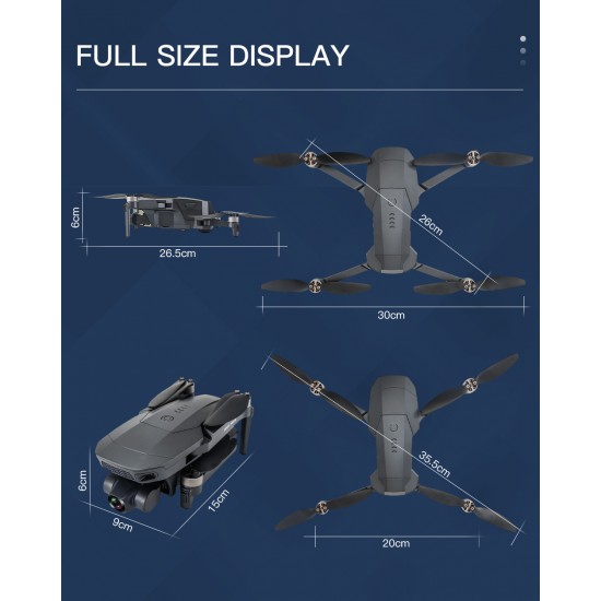 Квадрокоптер ZL SG907 Max с 4K камерой и встроенным GPS (Черный)