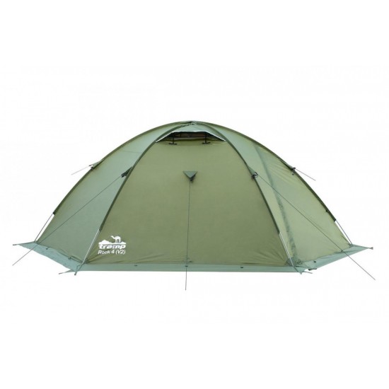 Палатка четырехместная Tramp Rock 4 V2 TRT-029-green 400х220x140 см