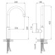 Змішувач для кухні Imprese PIVOT WD із підключенням питної води (f03408501WD)
