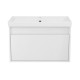 LABE комплект меблів 65см, білий: тумба підвісна, 1 ящик + умивальник накладний арт i110301