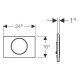 Клавиша смыва Geberit Sigma10, нержавеющая сталь (115.758.SN.5)
