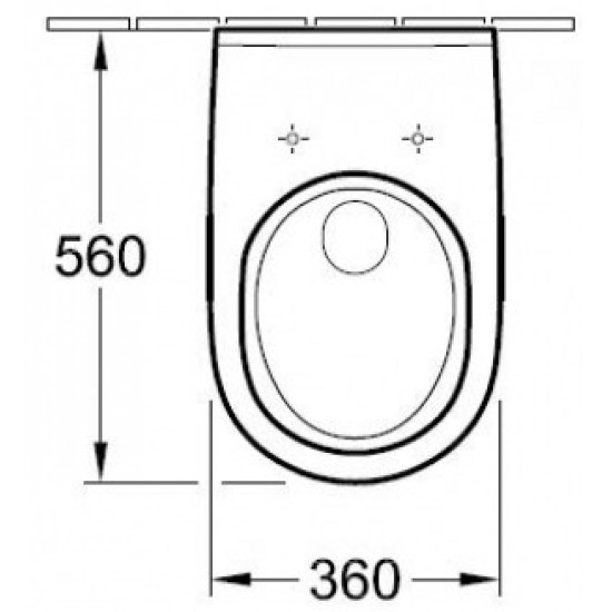 Унитаз подвесной Villeroy&Boch O. NOVO с крышкой (5660H101)