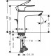 Змішувач для раковини Hansgrohe Talis E 110 CoolStart, чорний матовий (71713670)