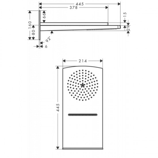 Верхний душ Hansgrohe Rainfall 28433400