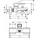 Змішувач для ванни Hansgrohe Metropol (74540000)