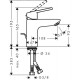 Змішувач для раковини Hansgrohe Logis Loop 100 (71151000)