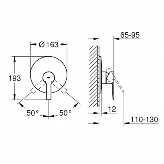 Смеситель для душа Grohe Lineare, хром (19296001)