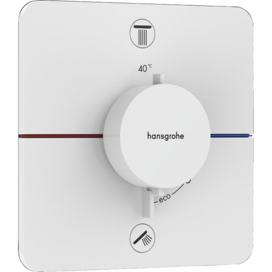 Термостат прихованого монтажу Hansgrohe ShowerSelect Comfort Q на 2 функції, білий матовий (15583700) Термостат прихованого монтажу Hansgrohe ShowerSelect Comfort Q на 2 функції, білий матовий (15583700)