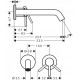 Змішувач для умивальника Hansgrohe Tecturis S 225, чорний матовий (73351670)