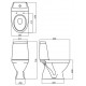 Унітаз-компакт підлоговий Kolo Modo, вертикальний випуск (L39004000)