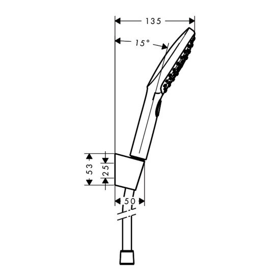 Душовий набір Hansgrohe Raindance Select E 120 3jet, хром (26720000)