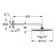 Верхній душ Grohe Rainshower Cosmopolitan 310 з кронштейном (26557000) Верхній душ Grohe Rainshower Cosmopolitan 310 з кронштейном (26557000)