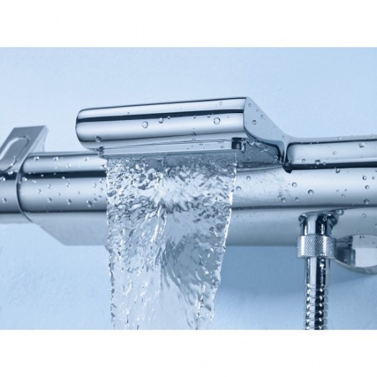 Термостат для ванны с полкой Grohe Grohtherm 2000 NEW и каскадным изливом (34464001) Термостат для ванны с полкой Grohe Grohtherm 2000 NEW и каскадным изливом (34464001)