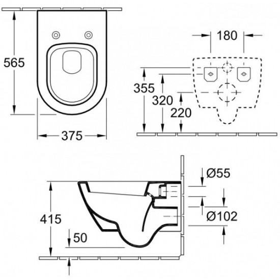 Унітаз підвісний Villeroy&Boch Subway 2.0 (56001001)