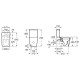 INSPIRA Square унiтаз 37*64,5*79,4см, Rimless, пiдлоговий