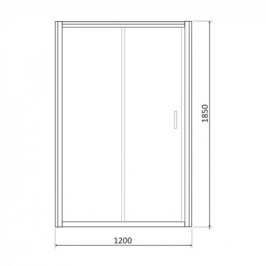 Дверi 120*185см розсувні, скло прозоре 6 мм