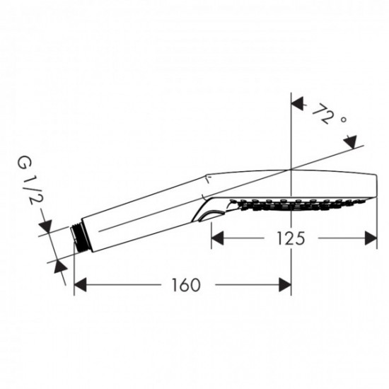 RAINDANCE SELECT S ручной душ 120 3jet, черный матовый