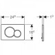 Клавиша смыва Geberit Sigma 01, белая (115.770.11.5)