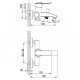 Смеситель для ванны Imprese NOVA VLNA, хром (10135)