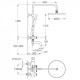 Душевая система с термостатом для ванны Imprese SMART CLICK черный матовый (ZMK101901210)