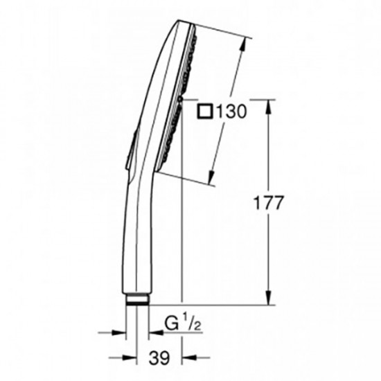 Ручний душ Grohe Smartactive Cube 130