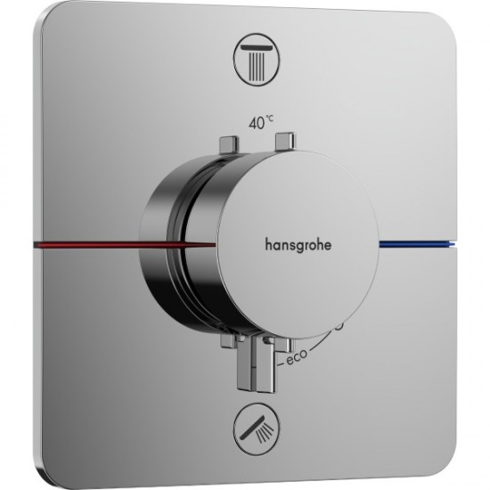 Термостат прихованого монтажу Hansgrohe ShowerSelect Comfort Q на 2 функції, хром (15583000)