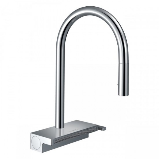 Смеситель кухонный Hansgrohe Aguno Select 170 3jet с вытяжным сливом и Sbox, хром (73831000)