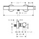 Змішувач для душу з термостатом Hansgrohe Ecostat Element, хром (13346000) Змішувач для душу з термостатом Hansgrohe Ecostat Element, хром (13346000)