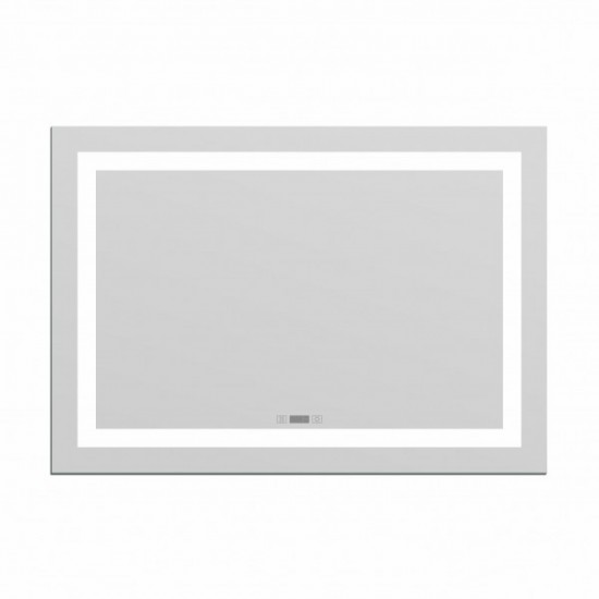 Зеркало IMPRESE KARLOV Option 100х70см с подсветкой, подогревом и часами (m08607600ME)
