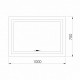 Зеркало IMPRESE KARLOV Option 100х70см с подсветкой, подогревом и часами (m08607600ME)