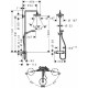 Душова система Hansgrohe Croma Select S 180 2jet Showerpipe (27253400)