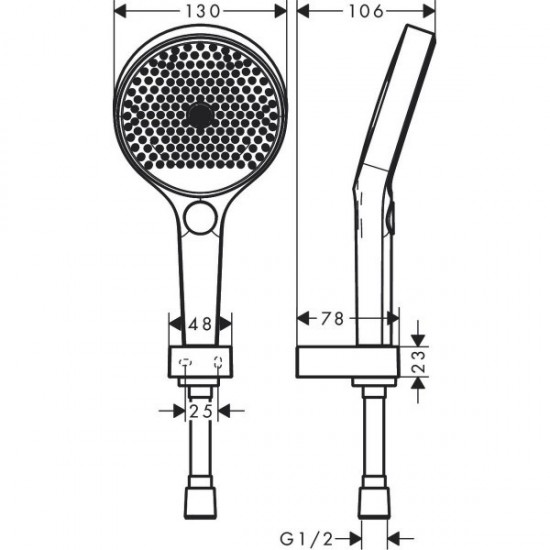 Hansgrohe RAINFINITY душовий набір 130 3jet зі шлангом 160 см, хром (26851000)