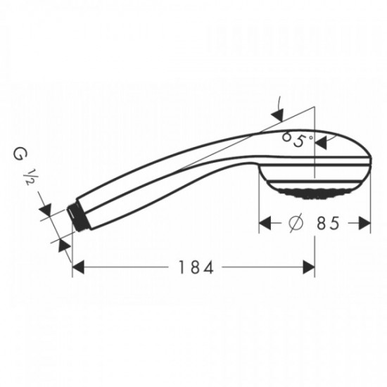 Ручний душ Hansgrohe CROMETTA 85 (28585000)