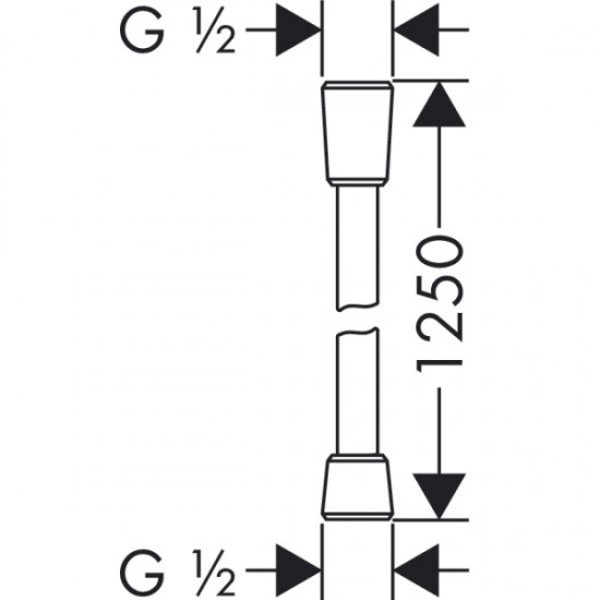 Hansgrohe ISIFLEX`B шланг для душа 1250 мм (28272000)