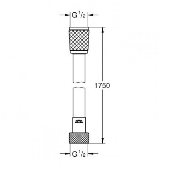 Grohe RELEXAFLEX шланг для душа 1750 мм (45992001)