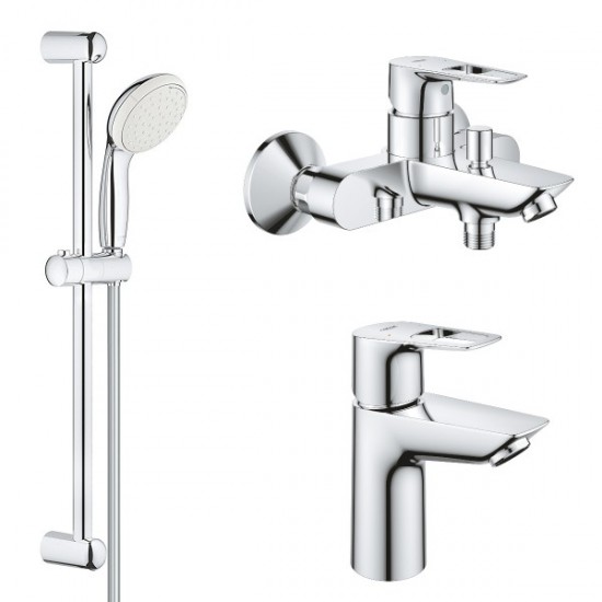 Набір змішувачів для ванни Grohe BauLoop 3 в 1, хром (UA123214S0)