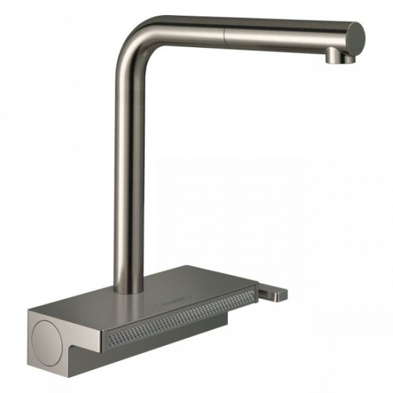 Змішувач для кухні Hansgrohe Aquno Select M81 з висувним душем, два режими, сталь (73830800)