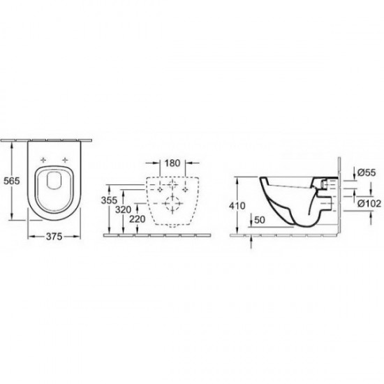 Унітаз підвісний Villeroy & Boch (66001001)