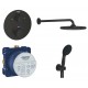 Душова система прихованого монтажу Grohe Grohtherm з термостатом, чорний матовий (UA26415SC9) Душова система прихованого монтажу Grohe Grohtherm з термостатом, чорний матовий (UA26415SC9)