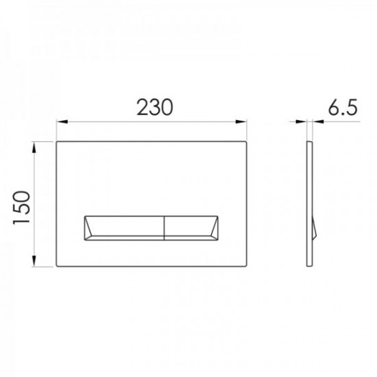 Клавіша змиву Imprese PAN Breclav White, білий (i8245W)