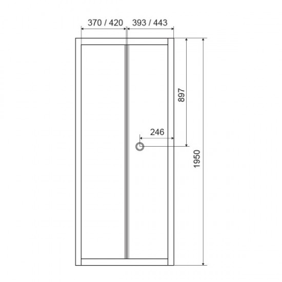 Двері bifold 80*195