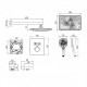 Душова система прихованого монтажу з термостатом IMPRESE CENTRUM EQ, чорний матовий (V-10301EQ)