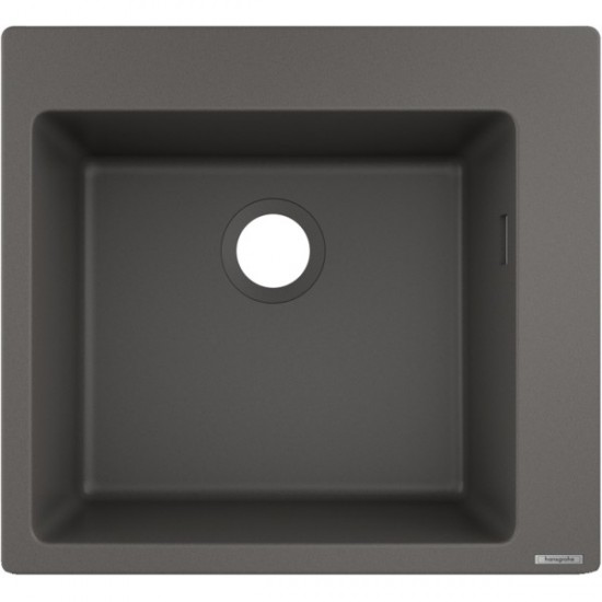 Кухонна мийка Hansgrohe S510-F450 560х510, Stonegrey, сірий камінь (43312290)