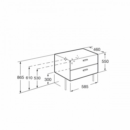 VICTORIA BASIC тумба 60см, вiд комплекту A855854422, колiр береза