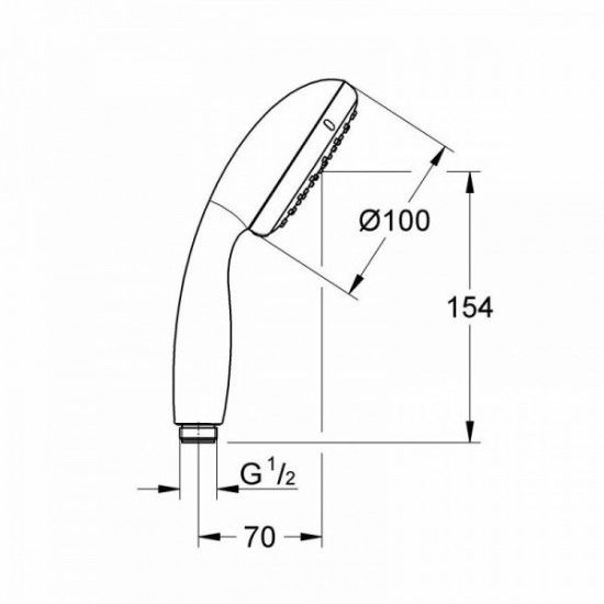 Лійка для ручного душу Grohe New Tempesta 100 (2785200) Лійка для ручного душу Grohe New Tempesta 100 (2785200)