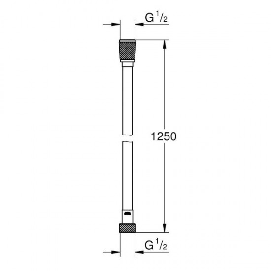 Grohe SILVERFLEX шланг для душу, 1250 мм (26335000)